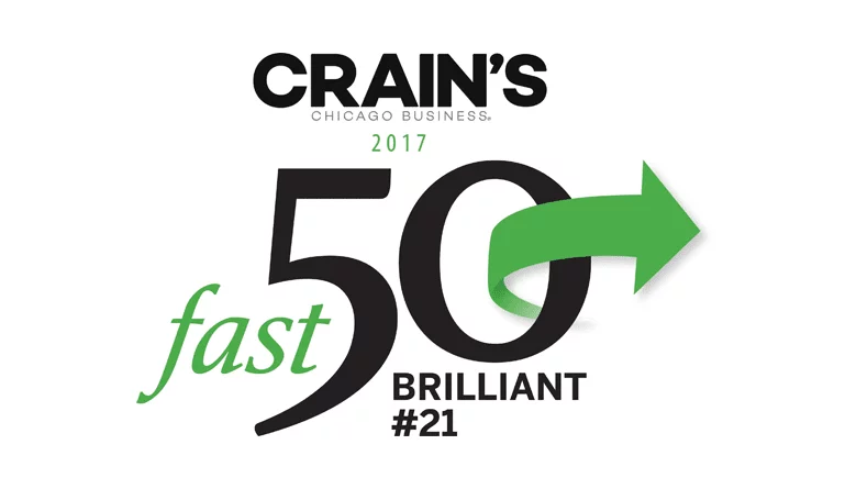 Staffing Firm Brilliant Ranked No. 21 Fastest-Growing Company on 2017 Crain's Chicago Business Fast 50