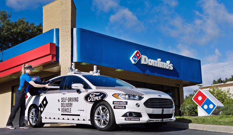 What If You Received Pizza Delivered by a Self-Driving Car?
