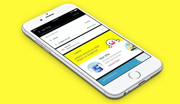 You Can Now Book Your Uber Rides through Snapchat