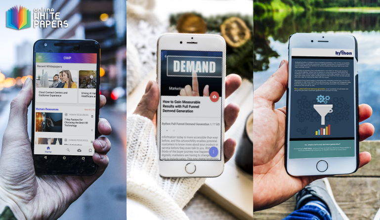 Onlinewhitepapers.Com New Mobile App Lets Professionals Research B2B Tech Topics on The Go